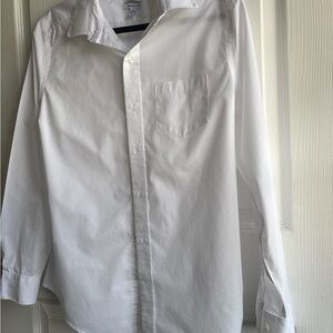 GEORGE | Classic Fit Men’s Button Up White Collared Shirt - Small (34-36)